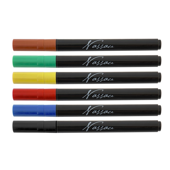 Set of 6 Glass and Porcelain Markers - image 2