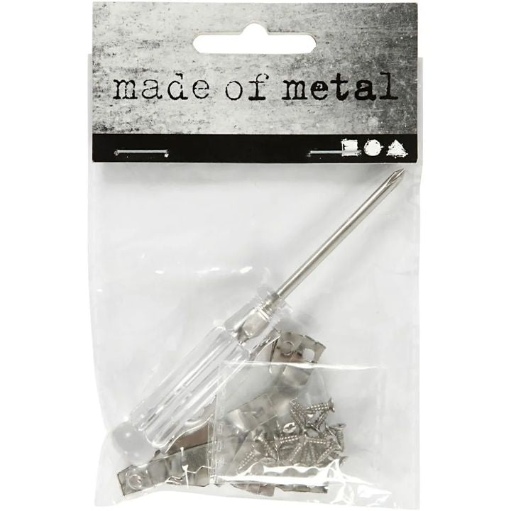 Set of picture-hanging hooks with screwdriver, 10 pcs — image 1