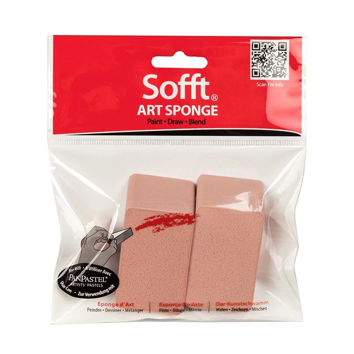 Golden Sofft sponsjes voor PanPastel, plat en schuin gesneden, 2 stuks