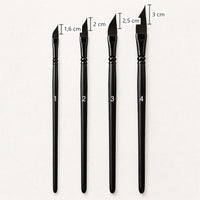 Schuin aquarelpenseel sword liner – maat 1–4 – afbeelding 2