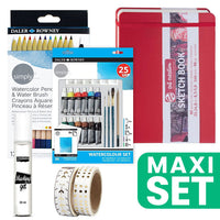 ARTMIE Art-journalset voor aquarel A5 21 × 14,8 cm – Rood