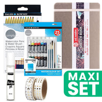 ARTMIE Art-journalset voor aquarel A5 21 × 14,8 cm – Champagneroze