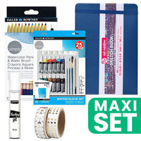 ARTMIE Art-journalset voor aquarel A5 21 × 14,8 cm – Marineblauw