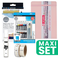 ARTMIE Art-journalset voor aquarel A5 21 × 14,8 cm – Pastelroze