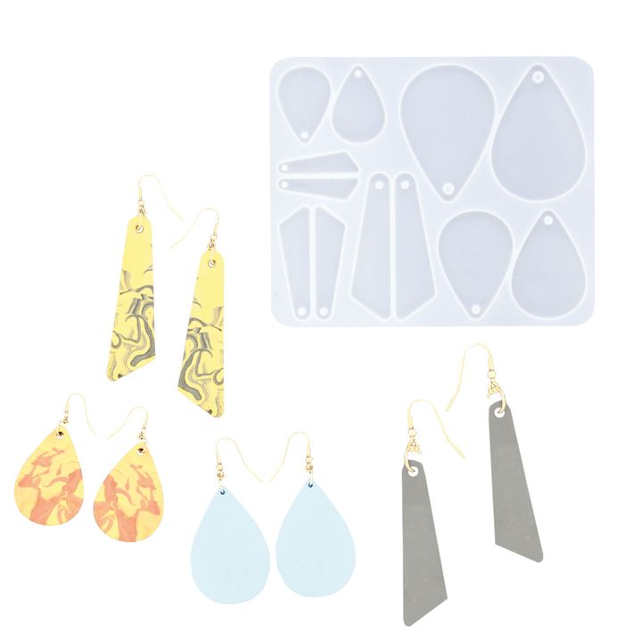 Silicone Mold for Casting 15x12x0.5 cm - Earrings — image 1