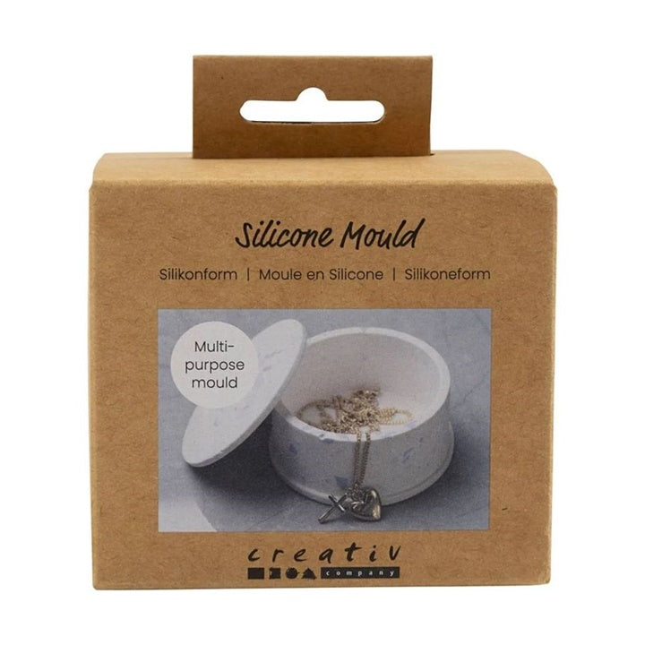 Creativ Company siliconen gietvorm doosje met deksel, Ø 7,5 cm