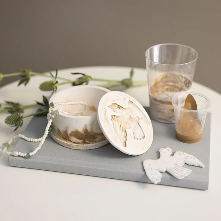 Creativ Company siliconen gietvorm doosje met deksel, Ø 7,5 cm – afbeelding 7