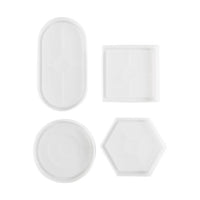 Creativ Company siliconen gietvormen met geometrische vormen, 4 stuks – afbeelding 4