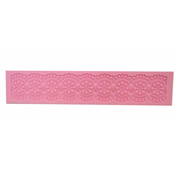 Siliconen gietvorm Pentart bloemen 39,5 × 8 × 0,4 cm
