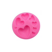 Pentart siliconen gietvorm met 8 hartjes, 7,5 × 7,5 cm