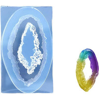 Siliconen gietvorm geode ARTMiE 4,5 × 2,4 × 0,5 cm