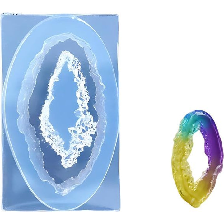 Siliconen gietvorm geode ARTMiE 4,5 × 2,4 × 0,5 cm