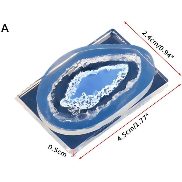 Siliconen gietvorm geode ARTMiE 4,5 × 2,4 × 0,5 cm – afbeelding 2