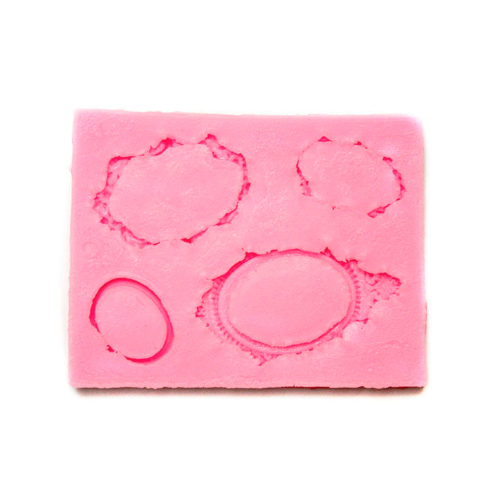 Pentart siliconen gietvorm voor medaillons, 7,5 × 9,5 cm