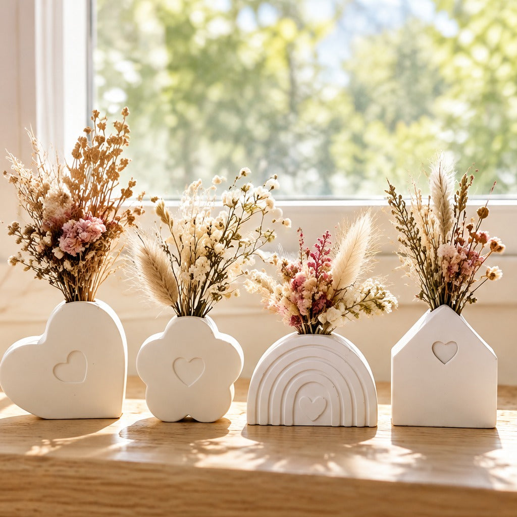 Siliconen gietvorm minivaasjes voor droogbloemen