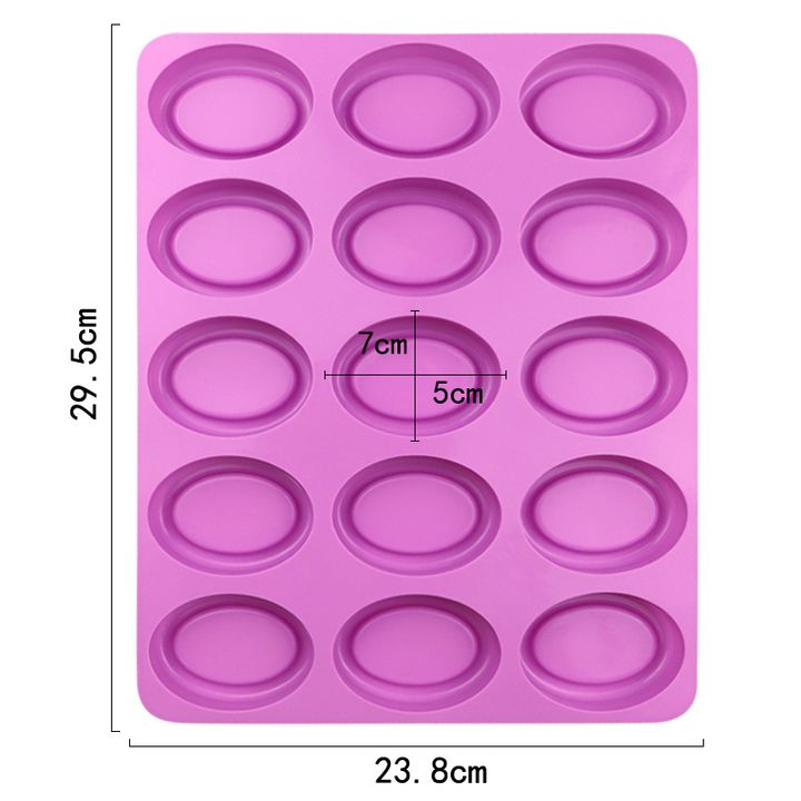Siliconen gietvorm voor zeep met 9 uitsparingen, 22,4 × 22,4 cm – afbeelding 2