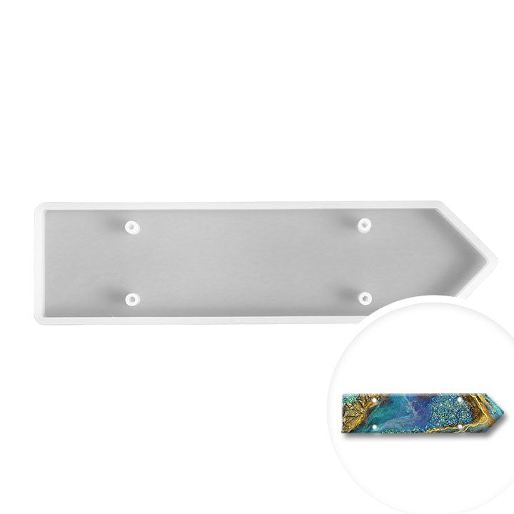 Pentart siliconen gietvorm pijl voor giethars, 25,5 × 7 × 1,2 cm