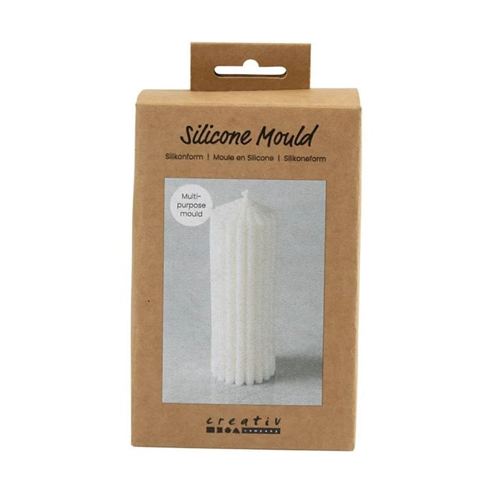Creativ Company siliconen gietvorm geribbelde cilinder, 12 cm