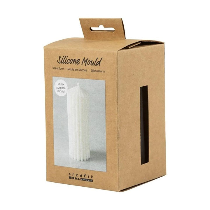 Creativ Company siliconen gietvorm geribbelde cilinder, 12 cm – afbeelding 3