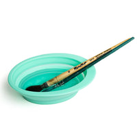 Opvouwbare siliconen waterpot voor penselen – afbeelding 2