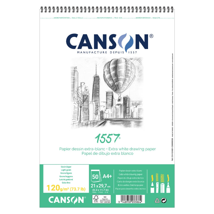 Sketching Pad CANSON 1557 - 120 g, 50 Sheets