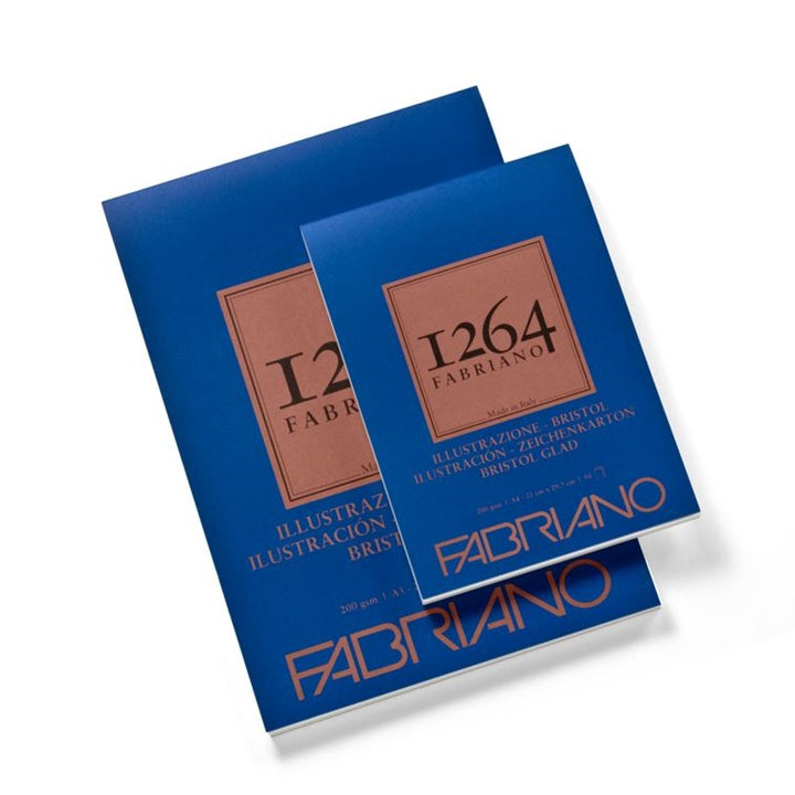 Fabriano 1264 Bristol tekenblok, 50 vel, 200 g/m²