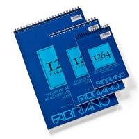 Fabriano 1264 mixed-mediablok met spiraal, 30 vel, 300 g/m²