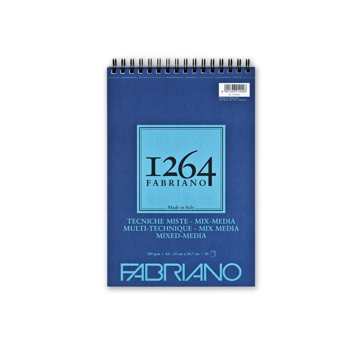 Fabriano 1264 mixed-mediablok met spiraal, 30 vel, 300 g/m² – afbeelding 3