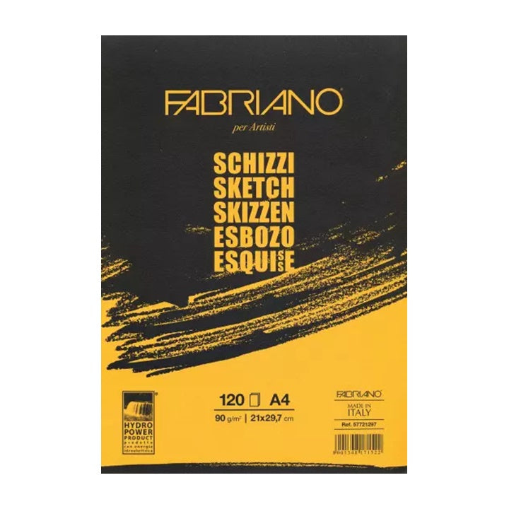 Fabriano Sketch schetsblok gelijmd, 90 g/m² – afbeelding 3