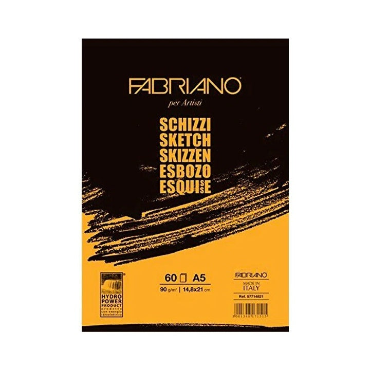 Fabriano Sketch schetsblok gelijmd, 90 g/m² – afbeelding 2