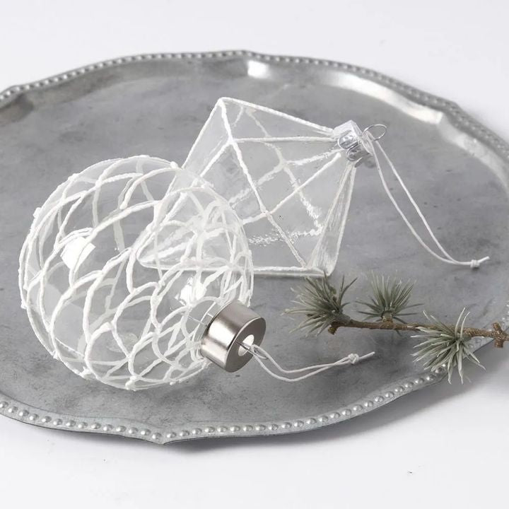 Creativ Company glazen kersthangers helder, set van 3 – afbeelding 3