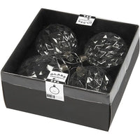 Creativ Company glazen kerstballen helder Ø 7,8 cm, 4 stuks – afbeelding 2