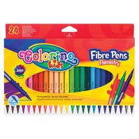 Colorino viltstiften voor school, 24 kleuren, lijndikte 1 mm
