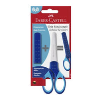 Faber-Castell schoolschaar met beschermkapje, blauw