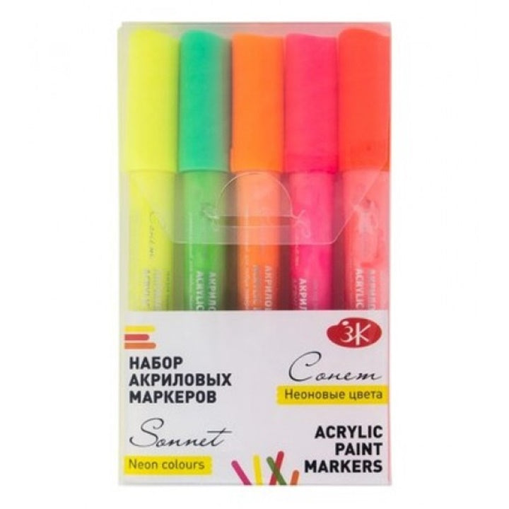 Sonnet Nevskaya Palitra Acrylic Markers, Set of 5 | different sets — image 2