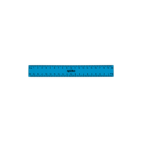 Spoko liniaal 20 cm met afgeschuinde rand, kleurenmix – afbeelding 2