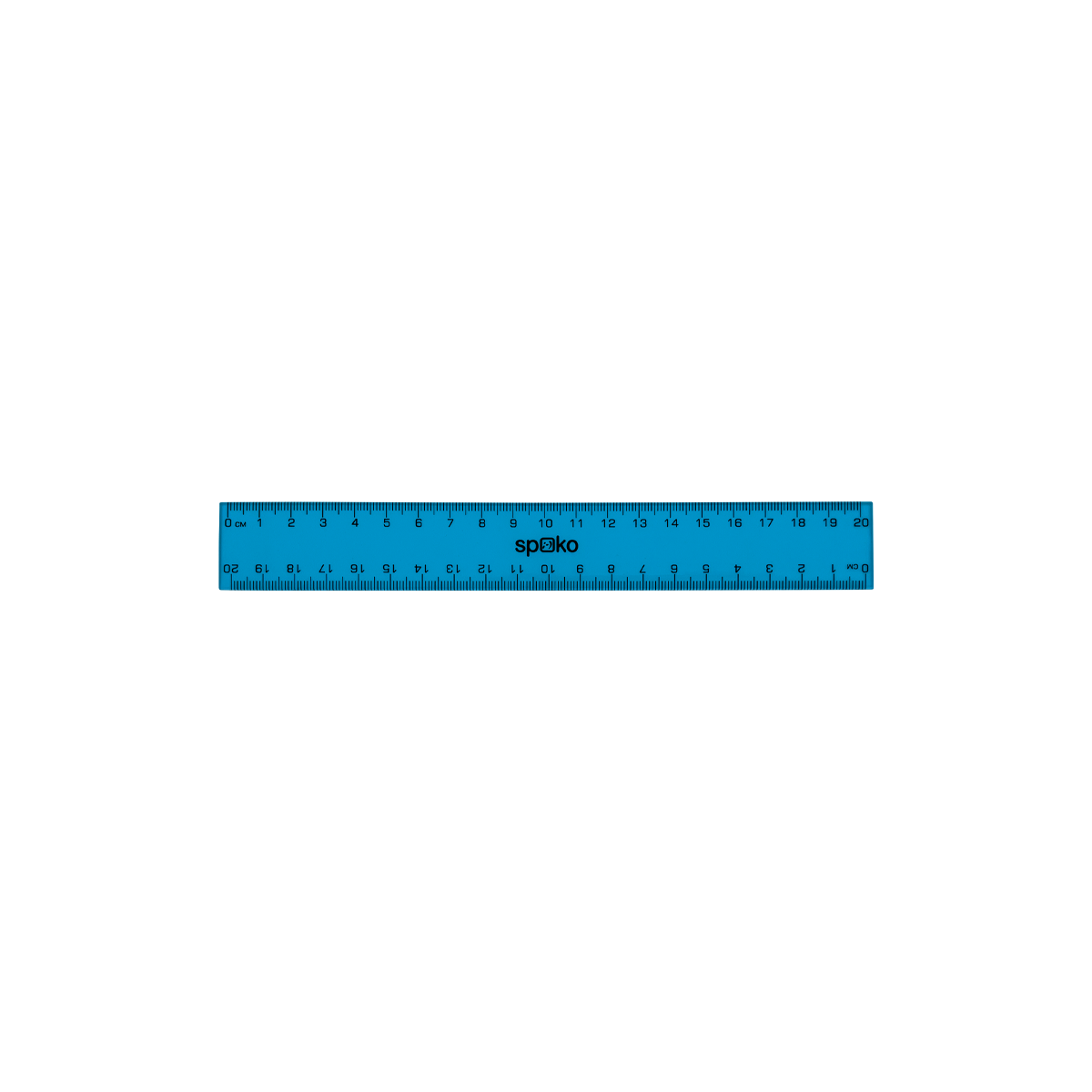 Spoko liniaal 20 cm met afgeschuinde rand, kleurenmix – afbeelding 2