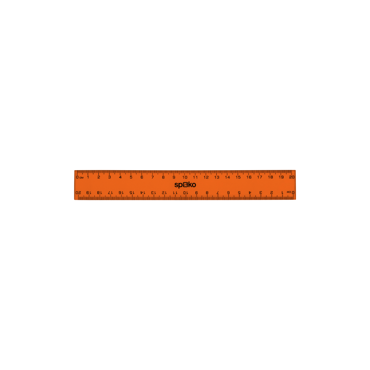 Spoko liniaal 20 cm met afgeschuinde rand, kleurenmix – afbeelding 4