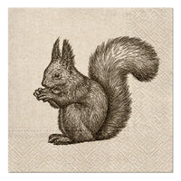 Squirrel Eco Decoupage Napkins - 1 pc