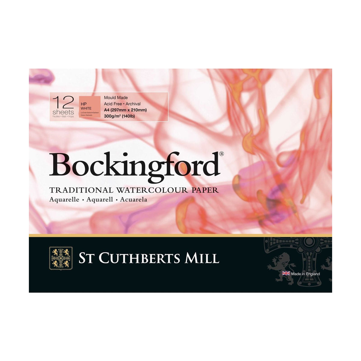 St Cuthberts Mill Bockingford aquarelblok HP 300 g/m², 12 vel