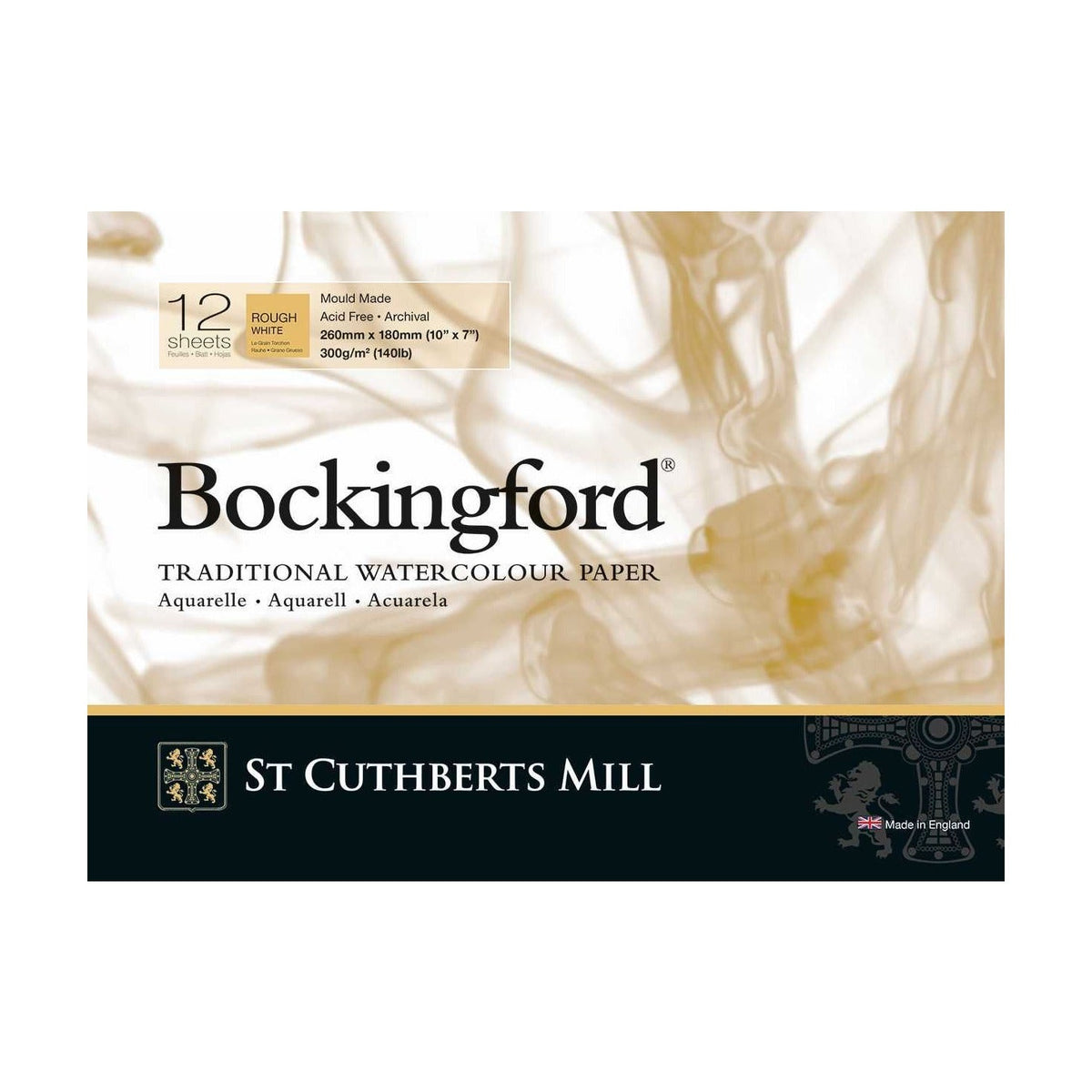St Cuthberts Mill Bockingford aquarelblok Rough 300 g/m², 12 vel