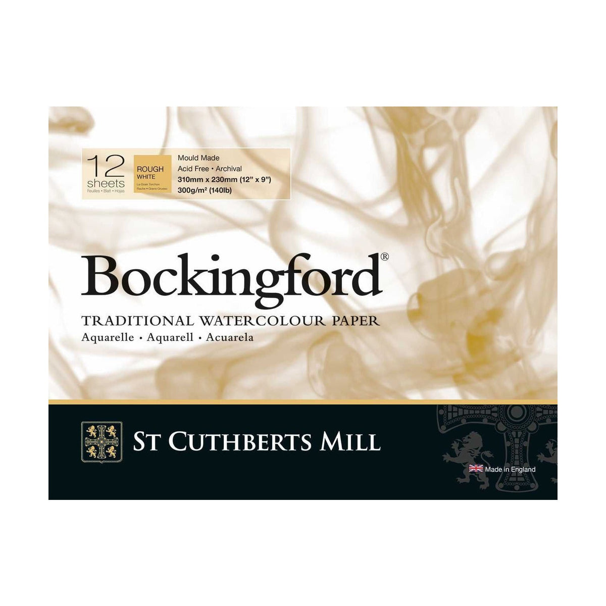 St Cuthberts Mill Bockingford aquarelblok Rough 300 g/m², 12 vel