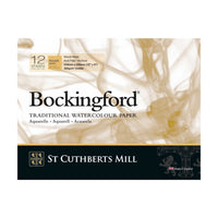 St Cuthberts Mill Bockingford aquarelblok Rough 300 g/m², 12 vel