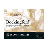 St Cuthberts Mill Bockingford aquarelblok Rough 300 g/m², 12 vel