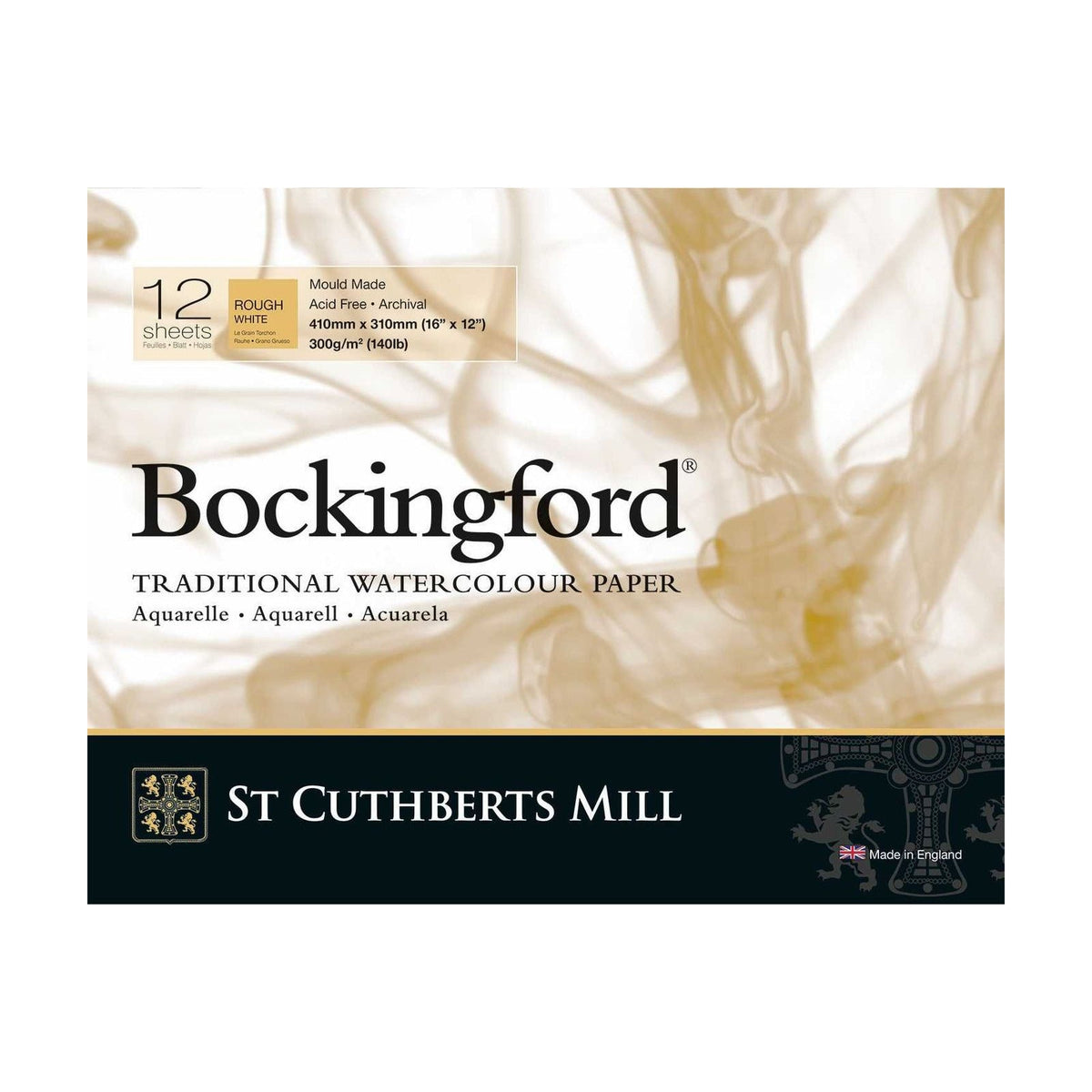 St Cuthberts Mill Bockingford aquarelblok Rough 300 g/m², 12 vel