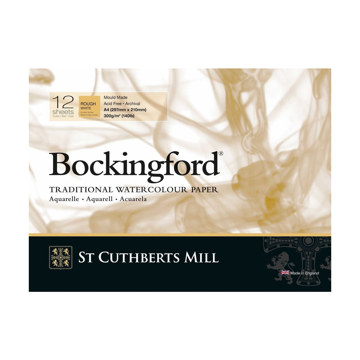 St Cuthberts Mill Bockingford aquarelblok Rough 300 g/m², 12 vel