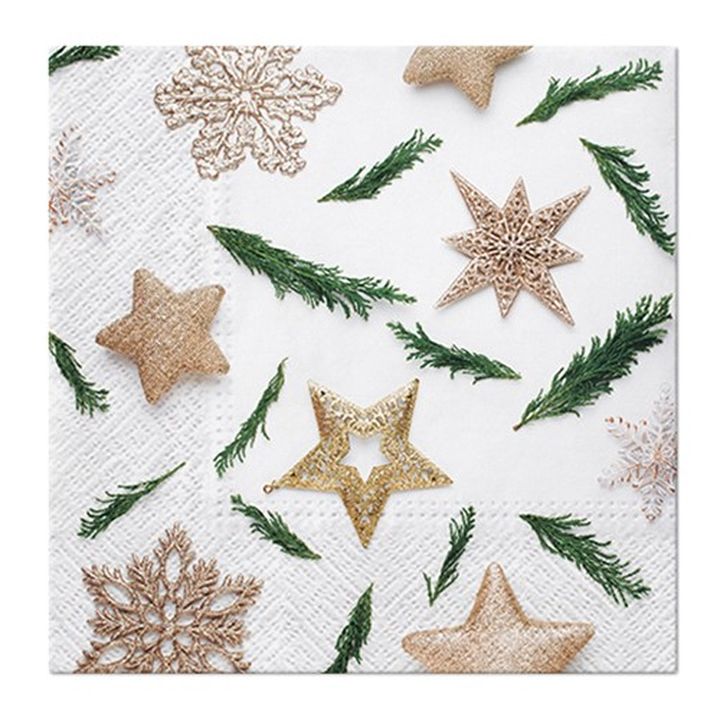 Star decorations Decoupage Napkins - 1 pc