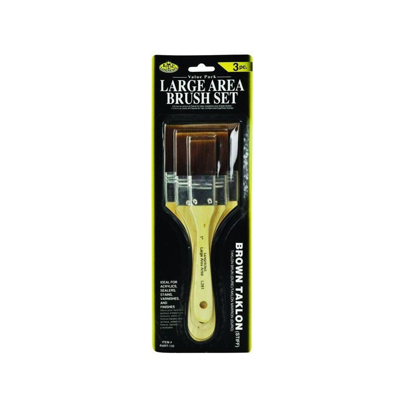 Royal & Langnickel gessokwasten bruin haar, set van 3
