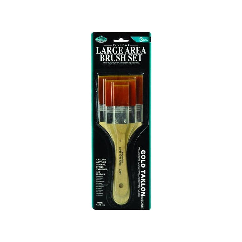 Royal & Langnickel gessokwasten goudkleurig synthetisch, set van 3