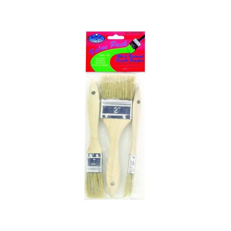 Royal & Langnickel gessokwasten wit natuurhaar, ½, 1 en 2 inch